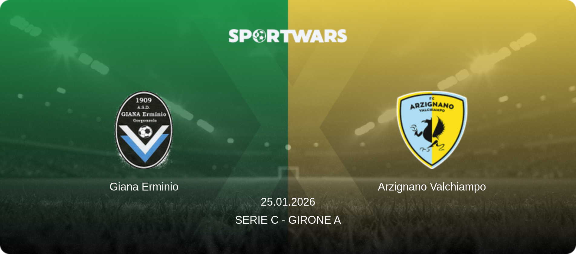 Giana Erminio — Arzignano Valchiampo, 25.01.2026 — Serie C - Girone A (match preview)