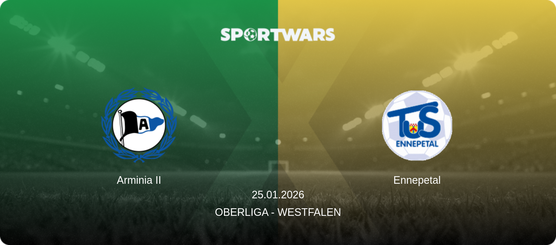 Arminia II — Ennepetal, 25.01.2026 — Oberliga - Westfalen (match preview)