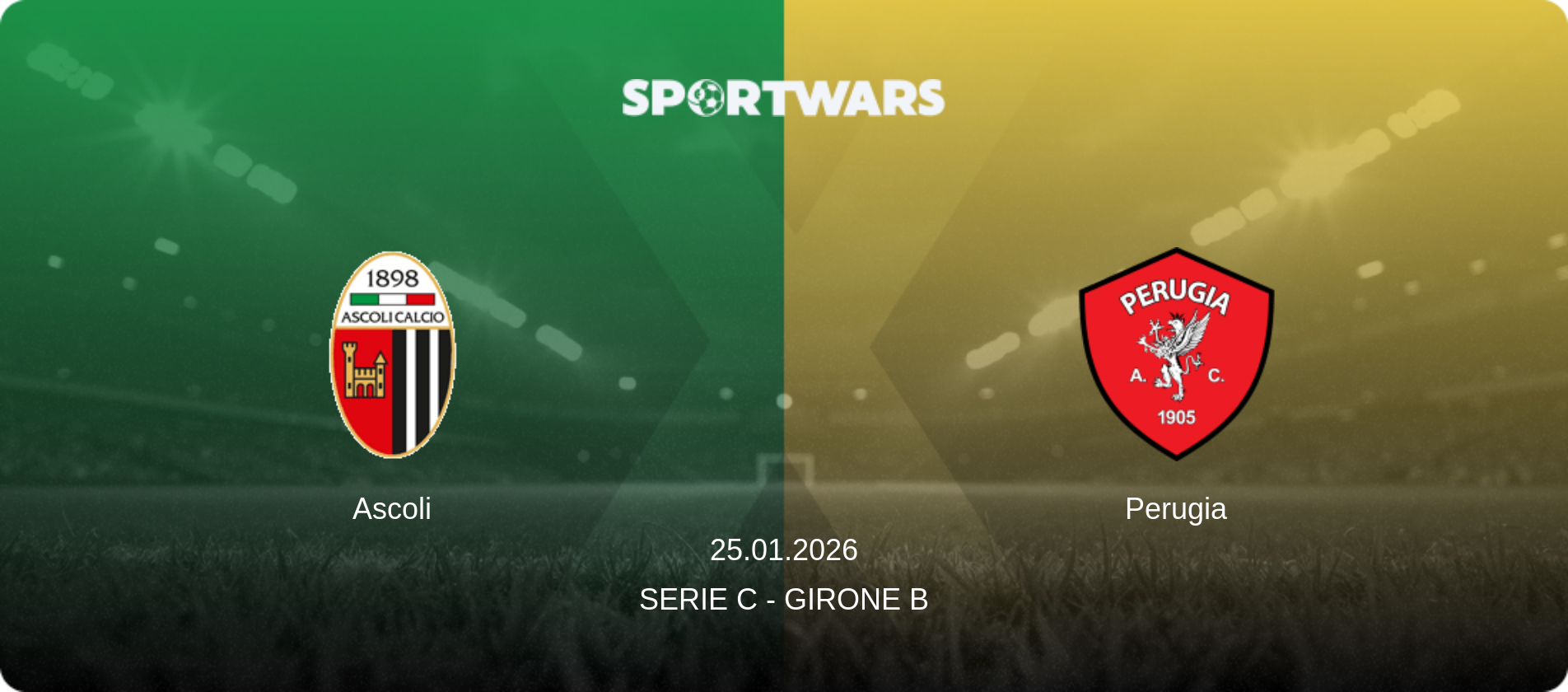 Ascoli — Perugia, 25.01.2026 — Serie C - Girone B (match preview)