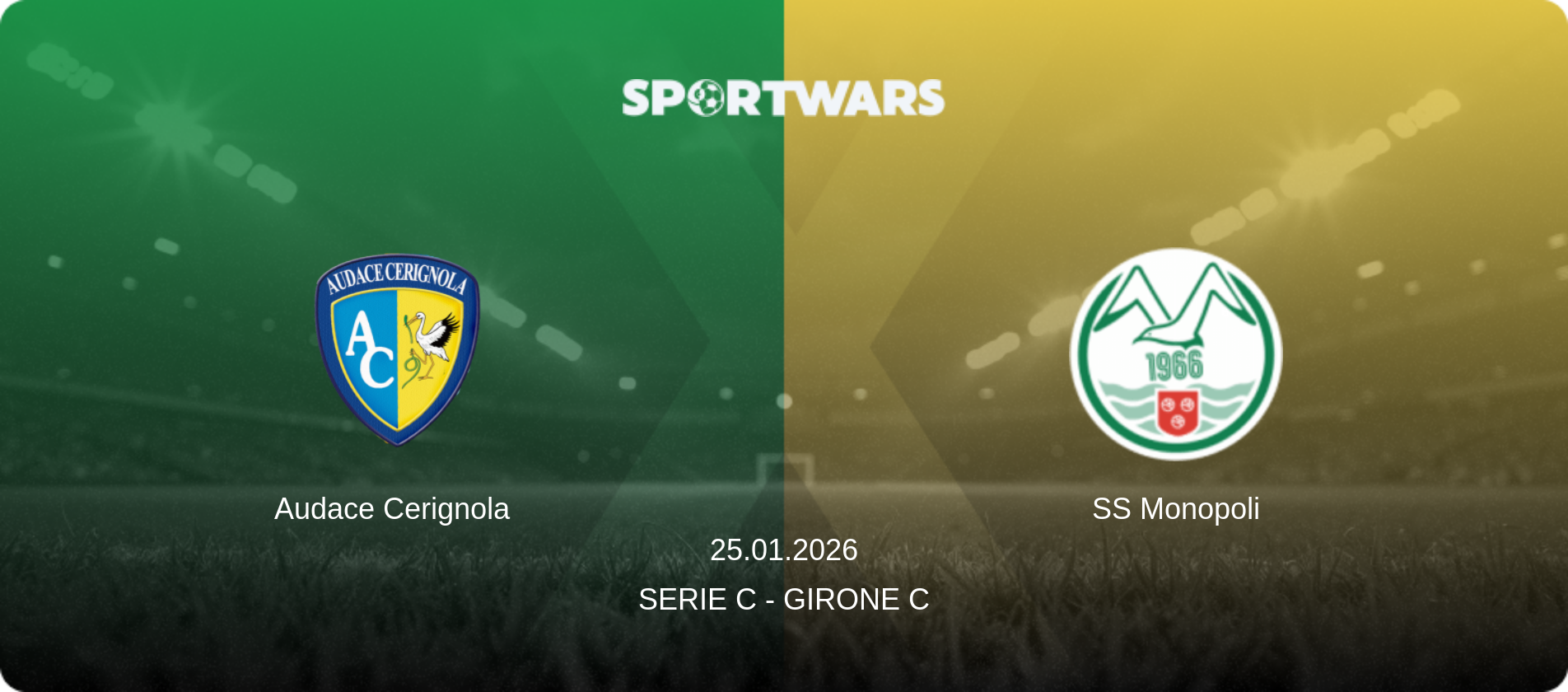 Audace Cerignola — SS Monopoli, 25.01.2026 — Serie C - Girone C (match preview)