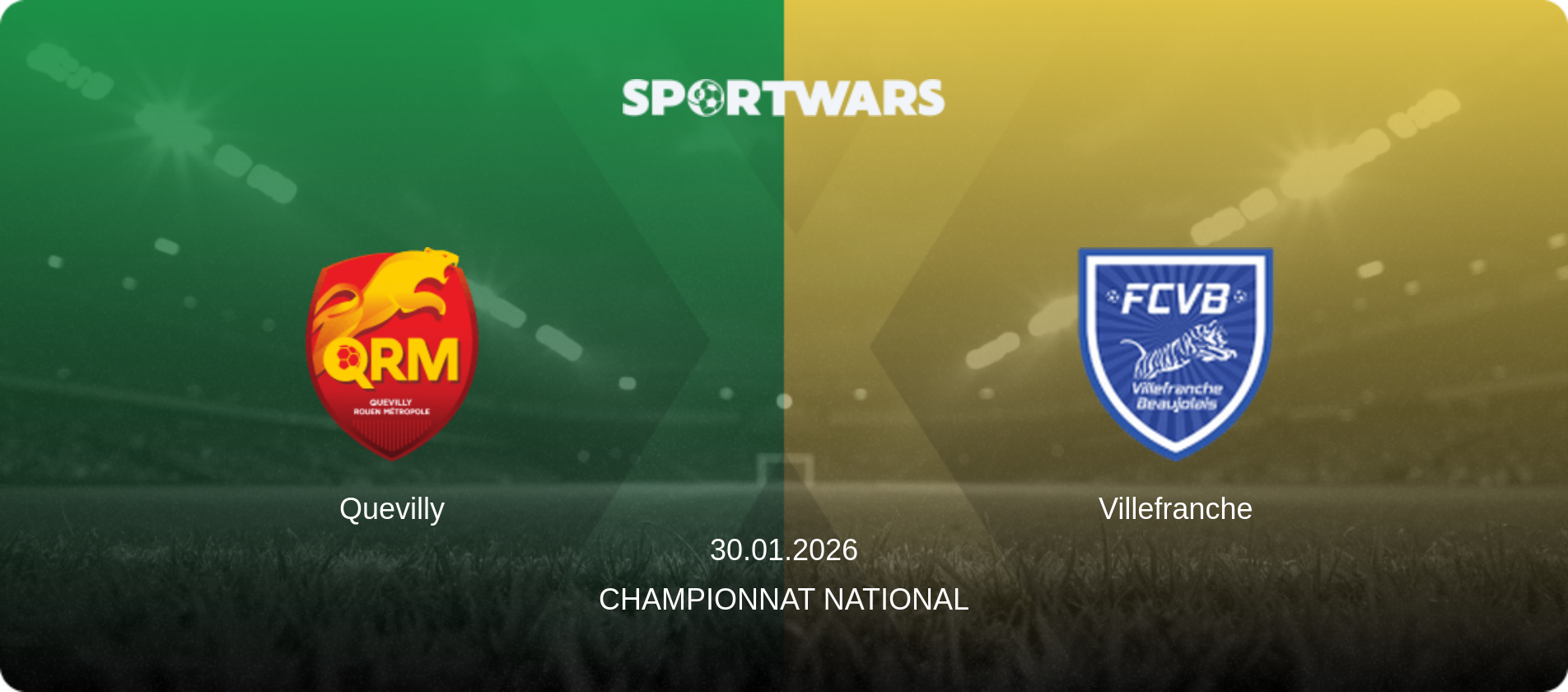 Quevilly — Villefranche, 30.01.2026 — Championnat National (match preview)