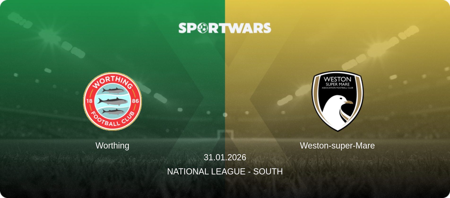 Worthing — Weston-super-Mare, 31.01.2026 — National League - South (match preview)