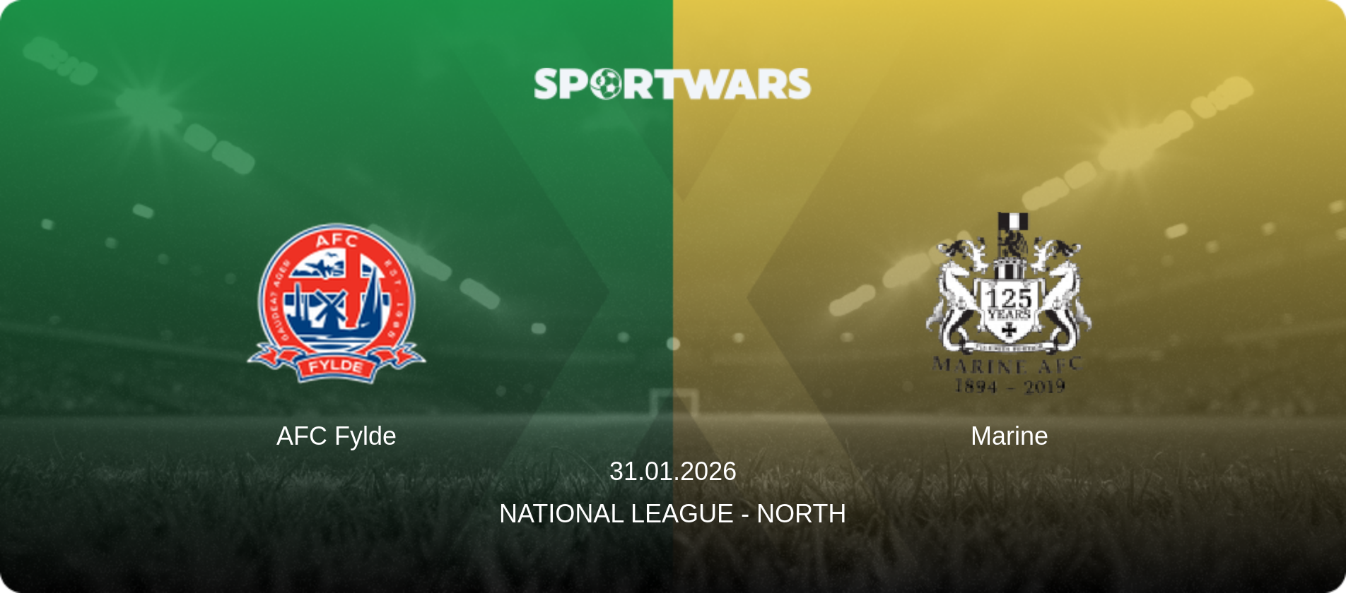 AFC Fylde — Marine, 31.01.2026 — National League - North (match preview)