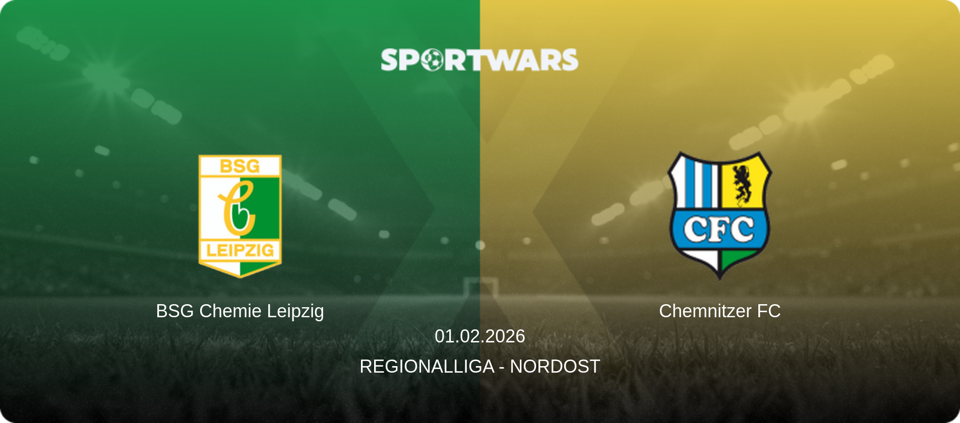 BSG Chemie Leipzig — Chemnitzer FC, 01.02.2026 — Regionalliga - Nordost (match preview)