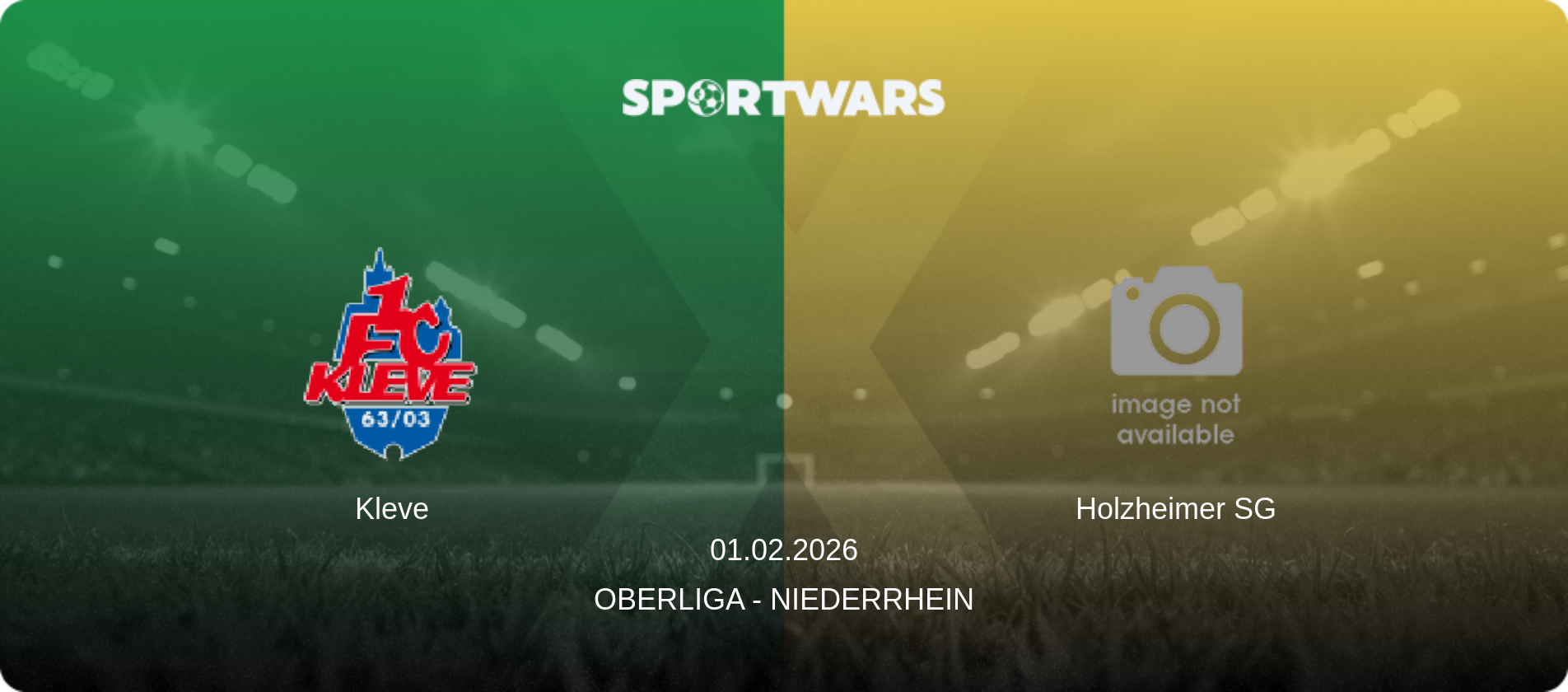 Kleve — Holzheimer SG, 01.02.2026 — Oberliga - Niederrhein (match preview)