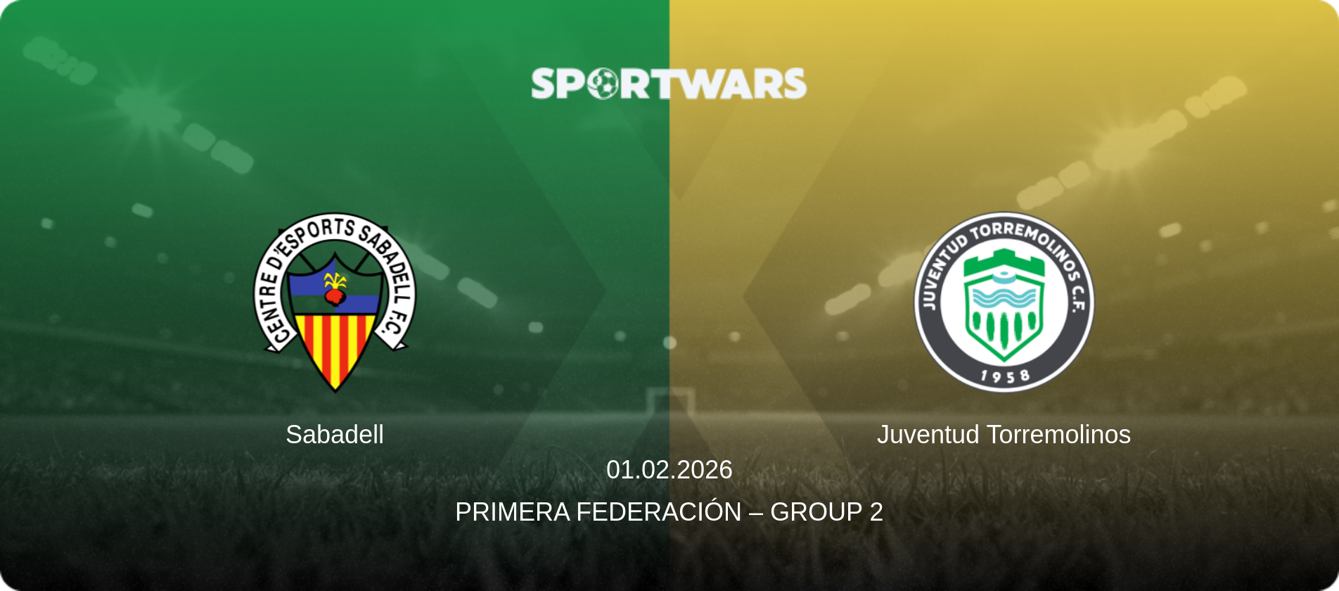 Sabadell — Juventud Torremolinos, 01.02.2026 — Primera Federación – Group 2 (match preview)