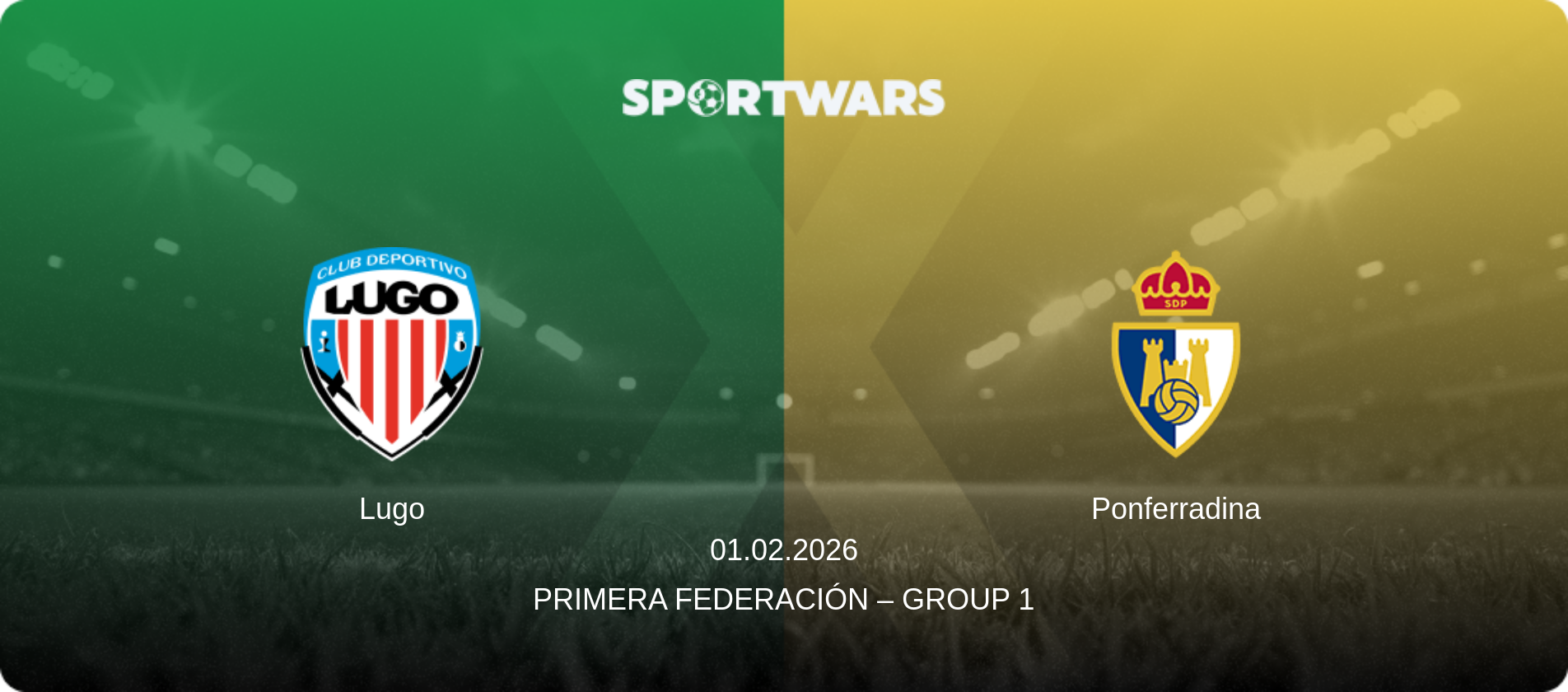 Lugo — Ponferradina, 01.02.2026 — Primera Federación – Group 1 (match preview)