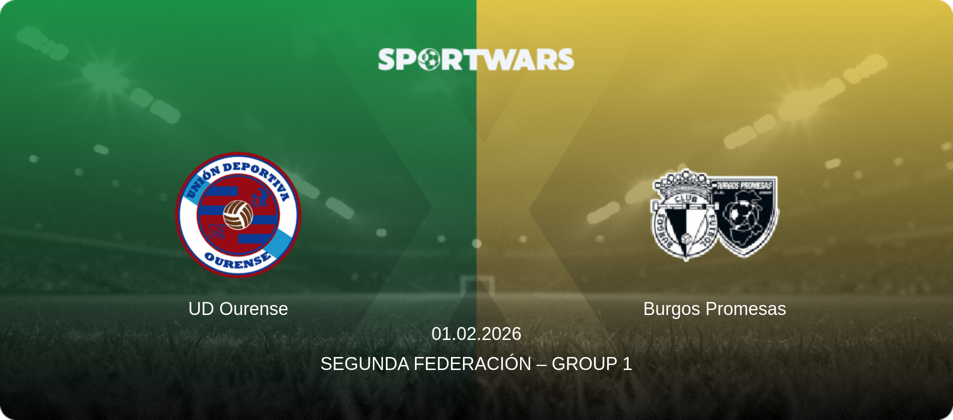 UD Ourense — Burgos Promesas, 01.02.2026 — Segunda Federación – Group 1 (match preview)