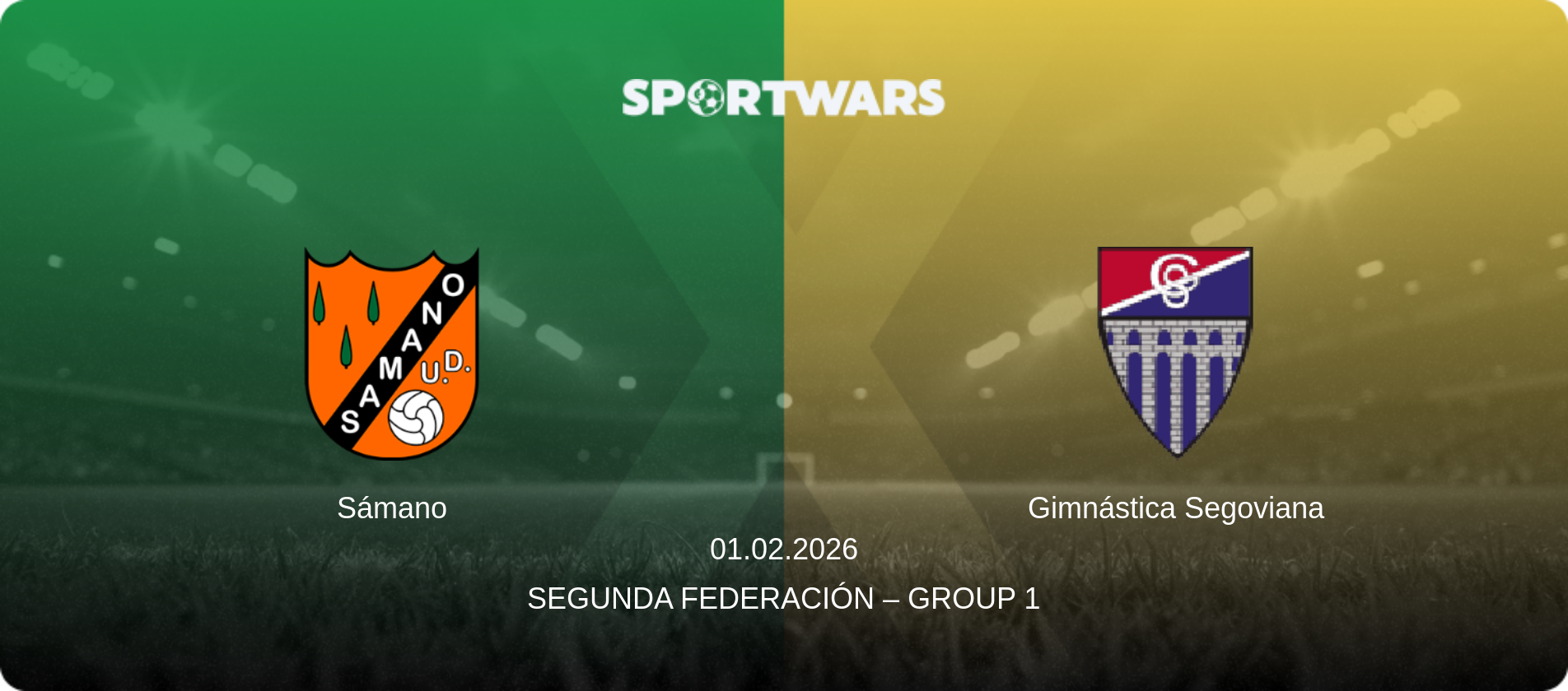 Sámano — Gimnástica Segoviana, 01.02.2026 — Segunda Federación – Group 1 (match preview)