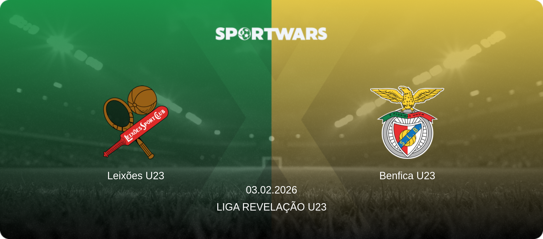 Leixões U23 — Benfica U23, 03.02.2026 — Liga Revelação U23 (match preview)