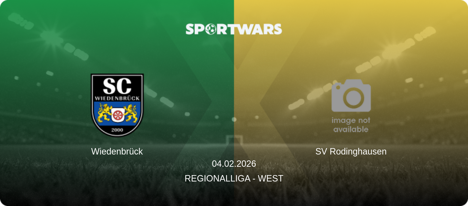 Wiedenbrück — SV Rodinghausen, 04.02.2026 — Regionalliga - West (match preview)