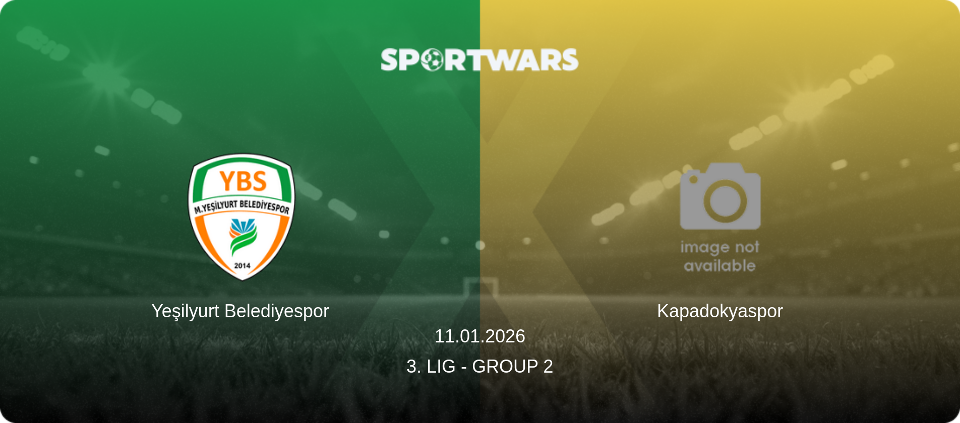 Yeşilyurt Belediyespor — Kapadokyaspor, 11.01.2026 — 3. Lig - Group 2 (match preview)