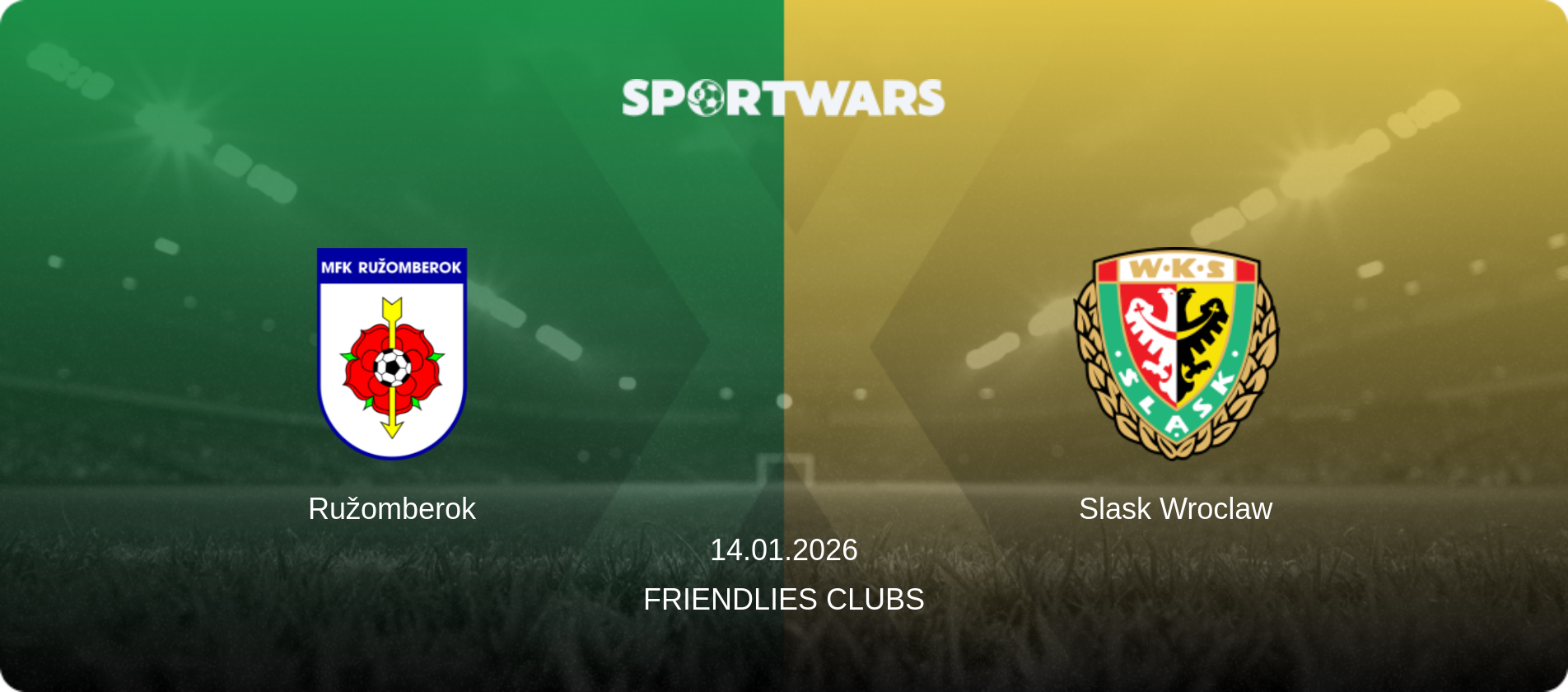 Ružomberok — Slask Wroclaw, 14.01.2026 — Friendlies Clubs (match preview)