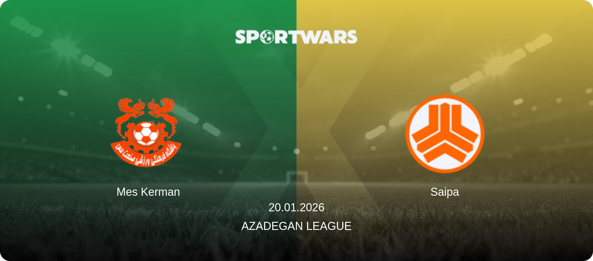 Mes Kerman — Saipa, 20.01.2026 — Azadegan League (match preview)