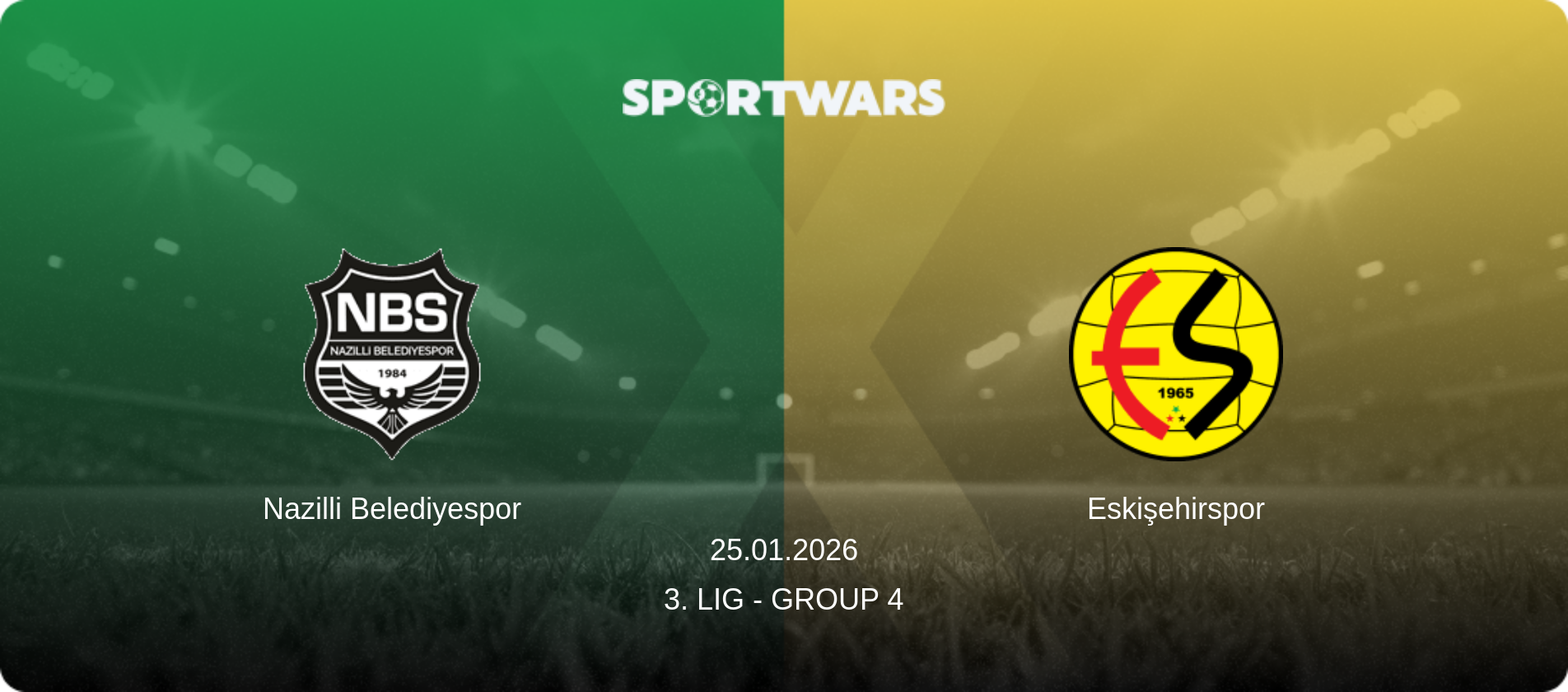 Nazilli Belediyespor — Eskişehirspor, 25.01.2026 — 3. Lig - Group 4 (match preview)
