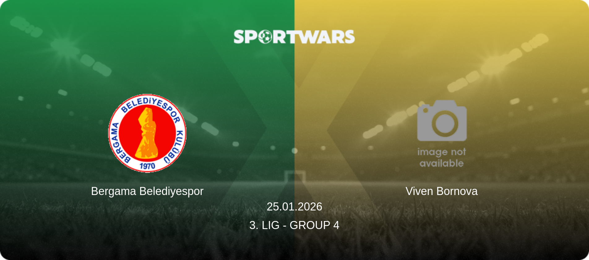 Bergama Belediyespor — Viven Bornova, 25.01.2026 — 3. Lig - Group 4 (match preview)