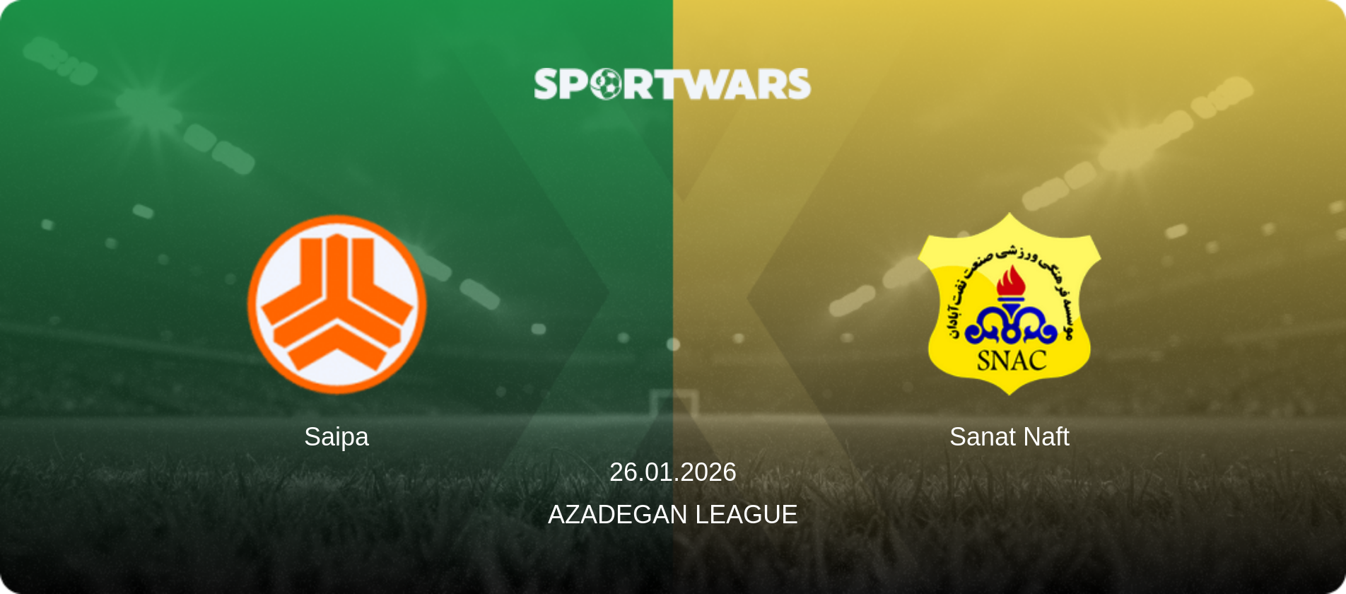 Saipa — Sanat Naft, 26.01.2026 — Azadegan League (match preview)