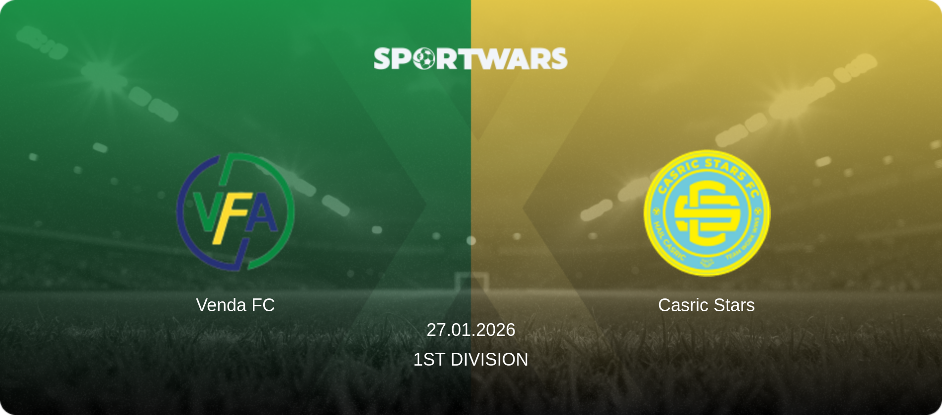 Venda FC — Casric Stars, 27.01.2026 — 1st Division (match preview)