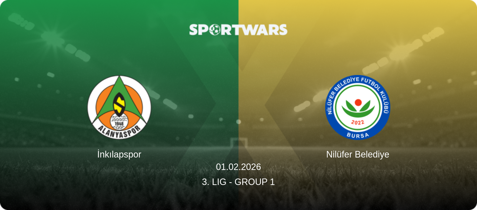İnkılapspor — Nilüfer Belediye, 01.02.2026 — 3. Lig - Group 1 (match preview)
