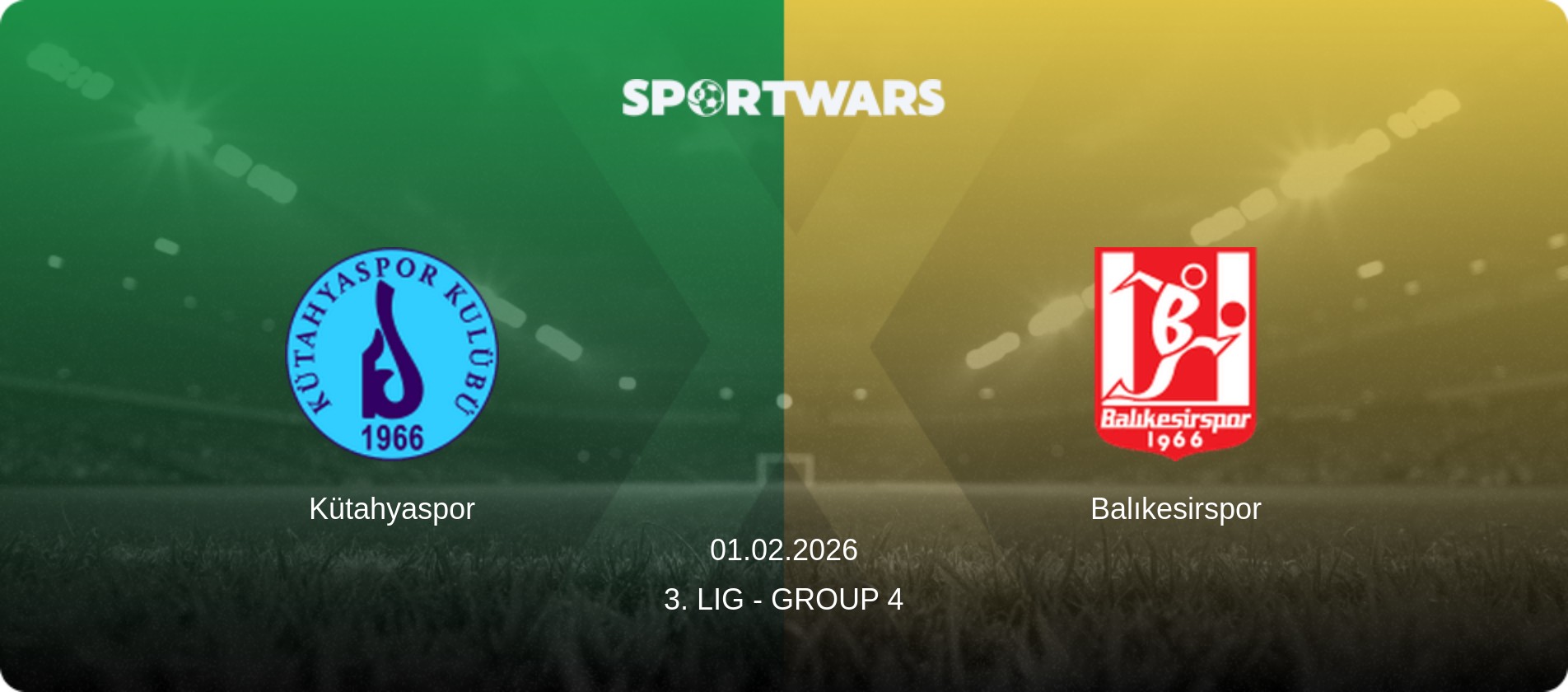 Kütahyaspor — Balıkesirspor, 01.02.2026 — 3. Lig - Group 4 (match preview)
