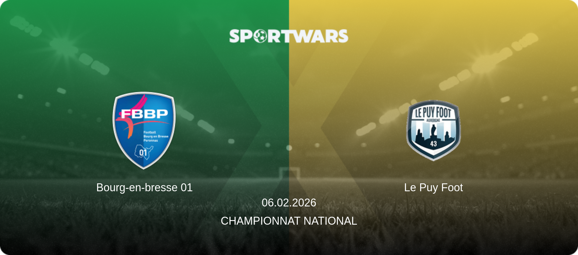 Bourg-en-bresse 01 — Le Puy Foot, 06.02.2026 — Championnat National (match preview)