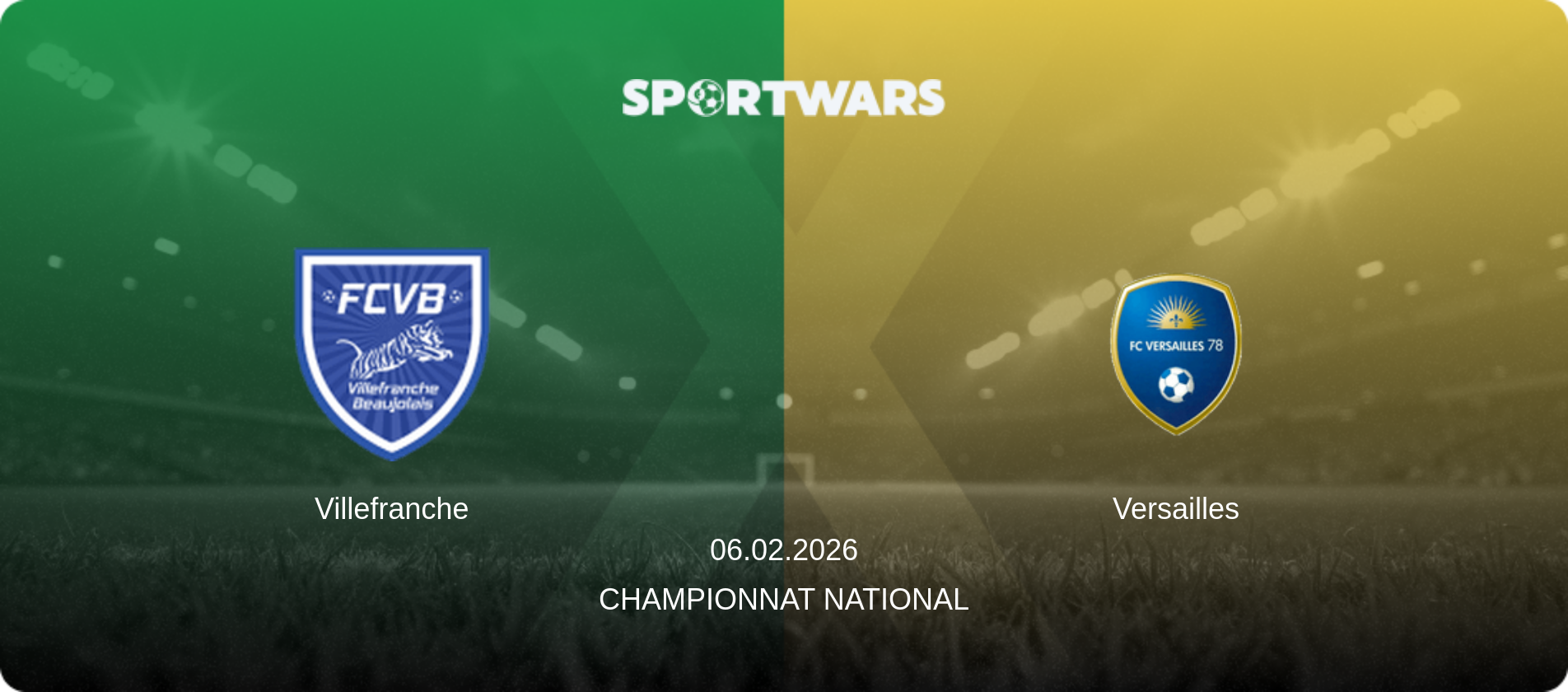Villefranche — Versailles, 06.02.2026 — Championnat National (match preview)
