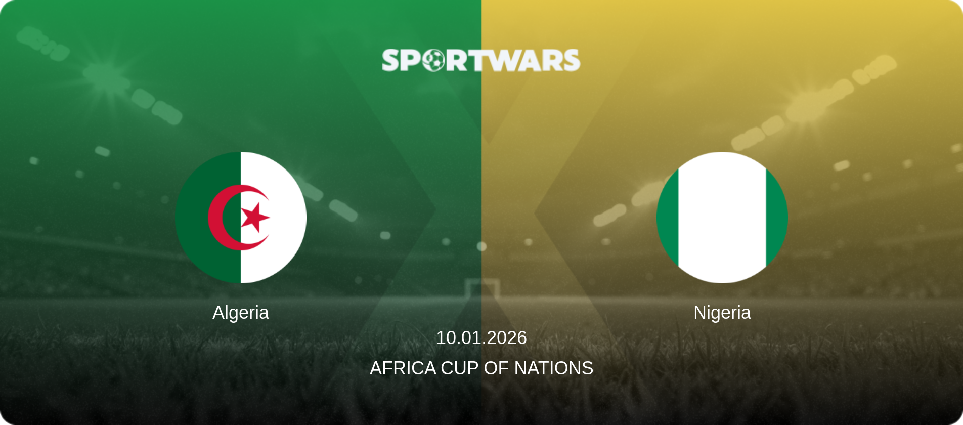 Algeria — Nigeria, 10.01.2026 — Africa Cup of Nations (match preview)