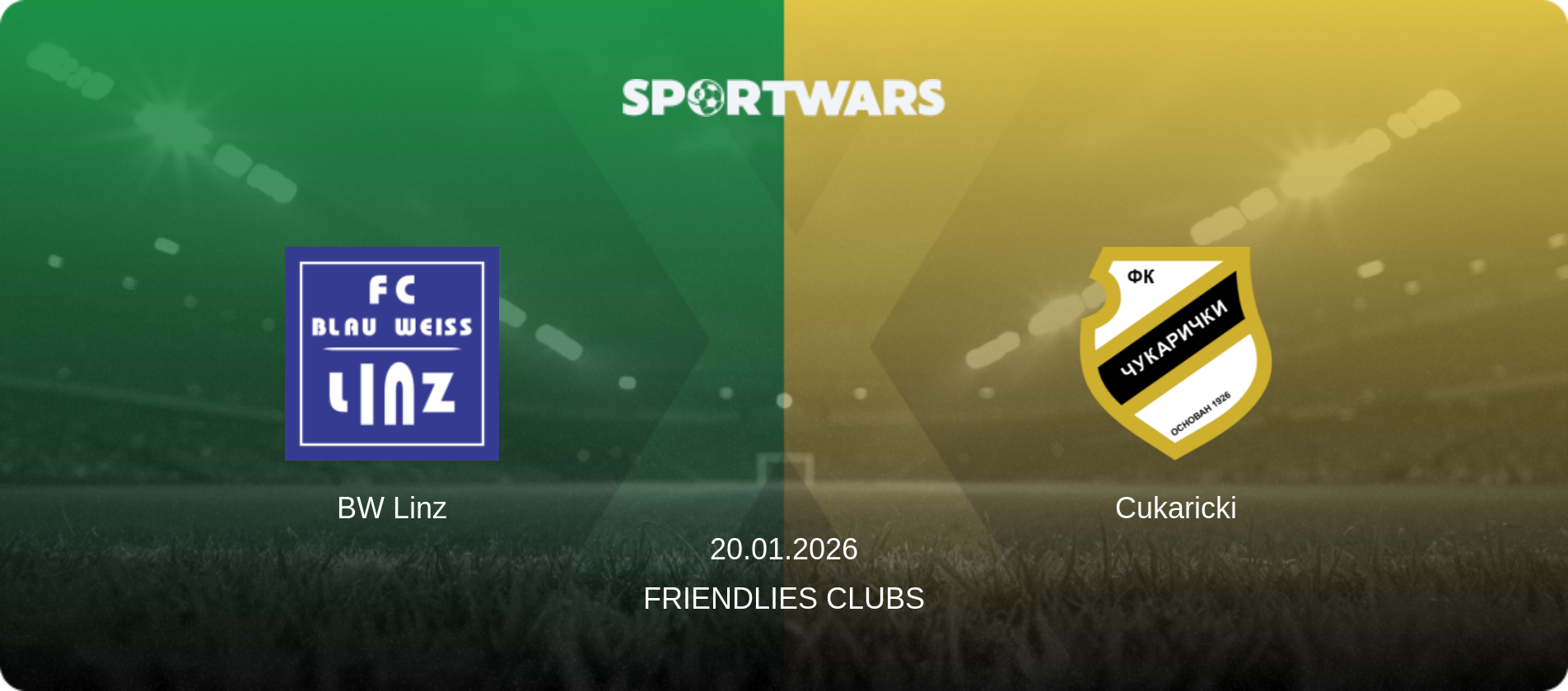 BW Linz — Cukaricki, 20.01.2026 — Friendlies Clubs (match preview)