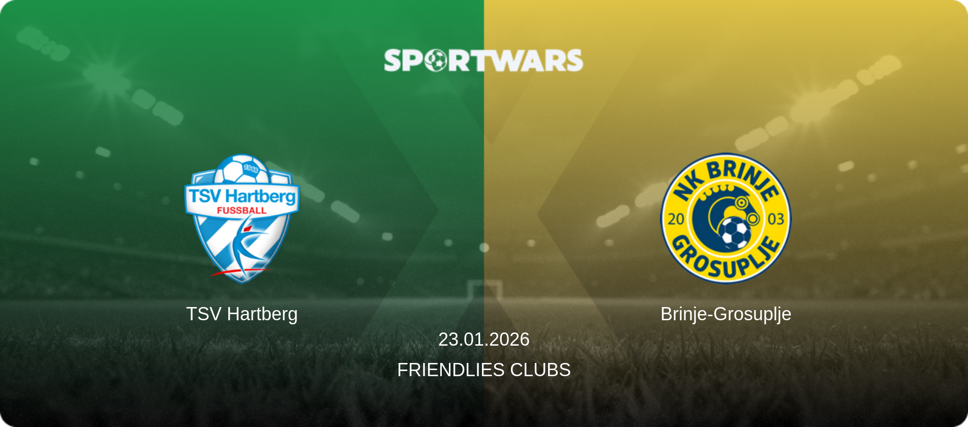 TSV Hartberg — Brinje-Grosuplje, 23.01.2026 — Friendlies Clubs (match preview)