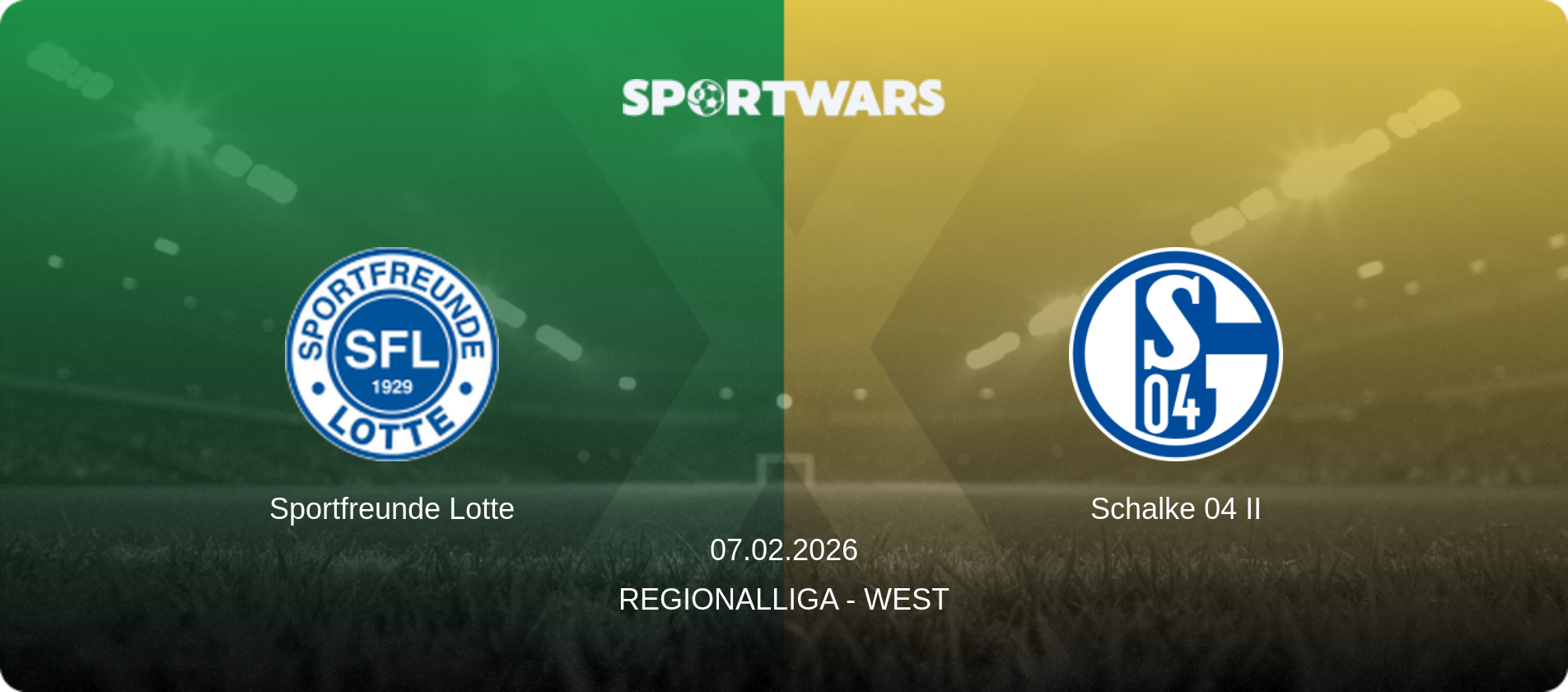 Sportfreunde Lotte — Schalke 04 II, 07.02.2026 — Regionalliga - West (match preview)