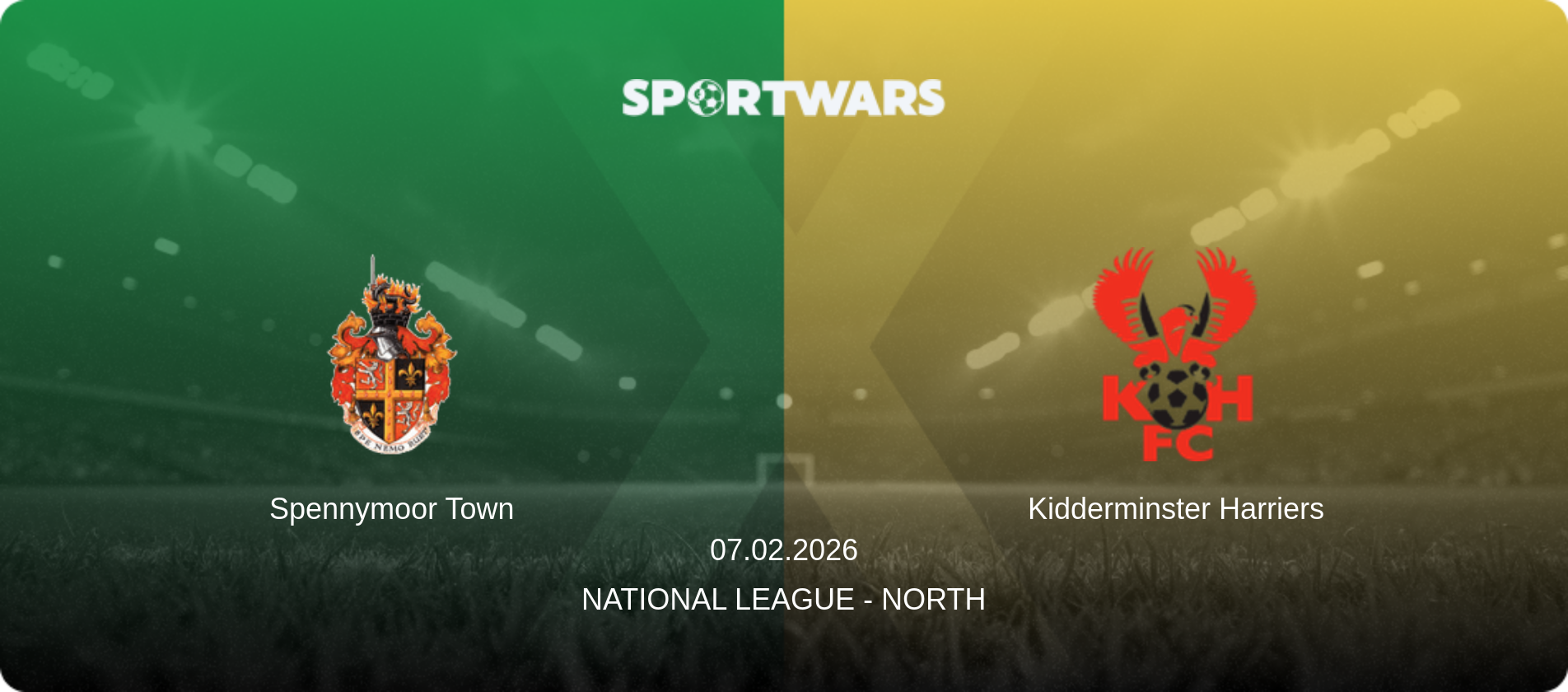 Spennymoor Town — Kidderminster Harriers, 07.02.2026 — National League - North (match preview)