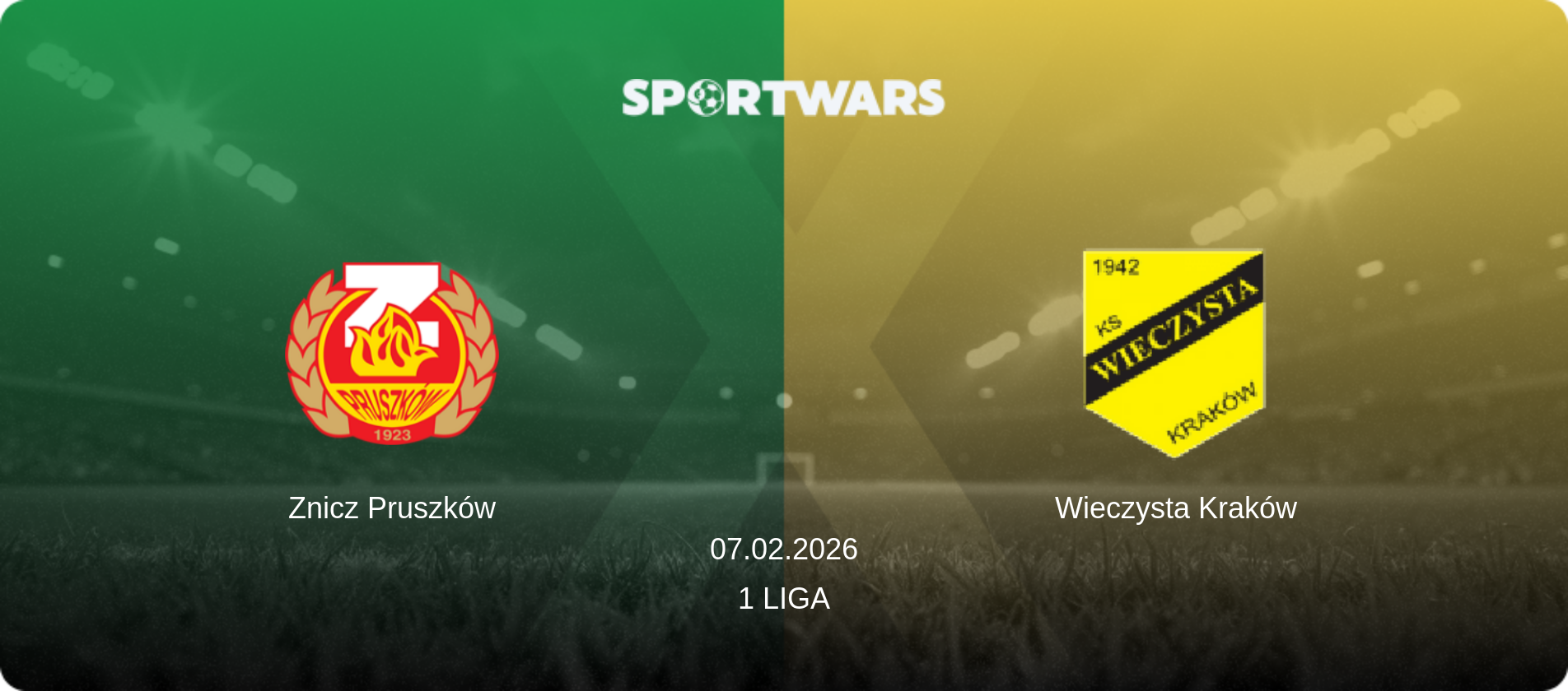 Znicz Pruszków — Wieczysta Kraków, 07.02.2026 — 1 Liga (match preview)