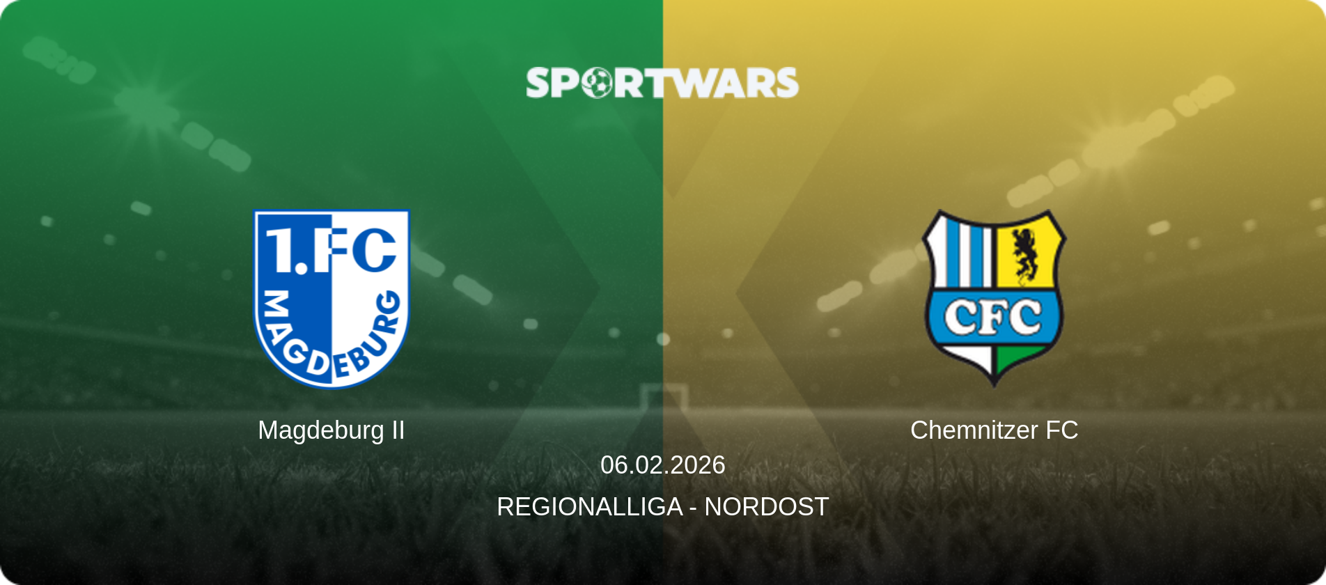 Magdeburg II — Chemnitzer FC, 06.02.2026 — Regionalliga - Nordost (match preview)
