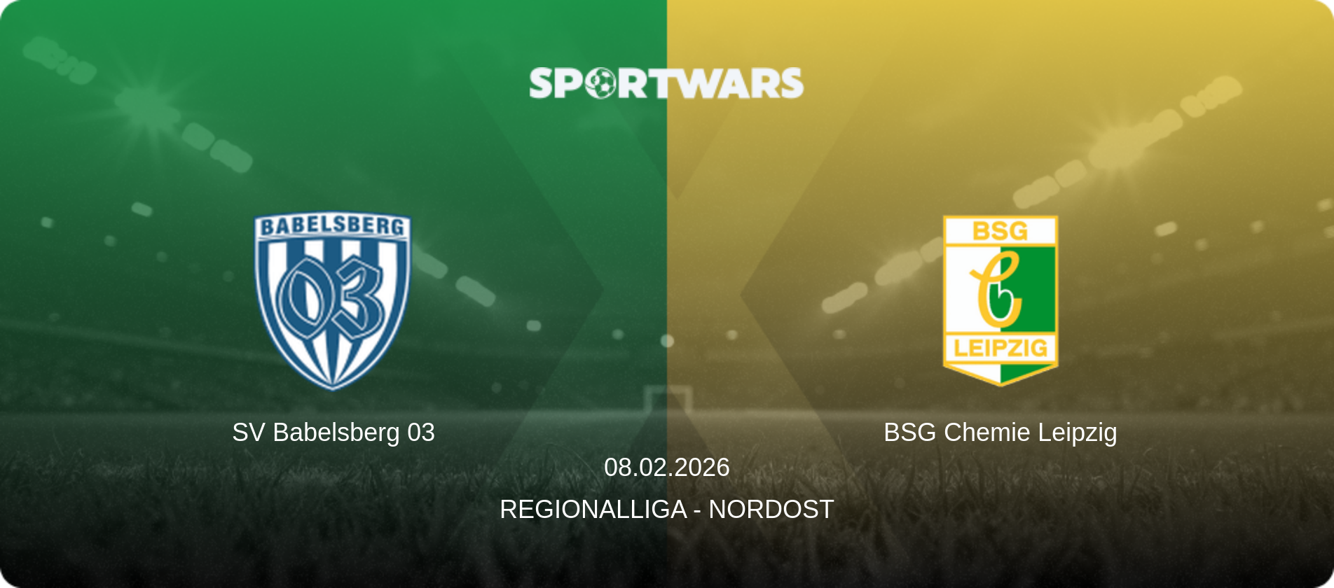 SV Babelsberg 03 — BSG Chemie Leipzig, 08.02.2026 — Regionalliga - Nordost (match preview)