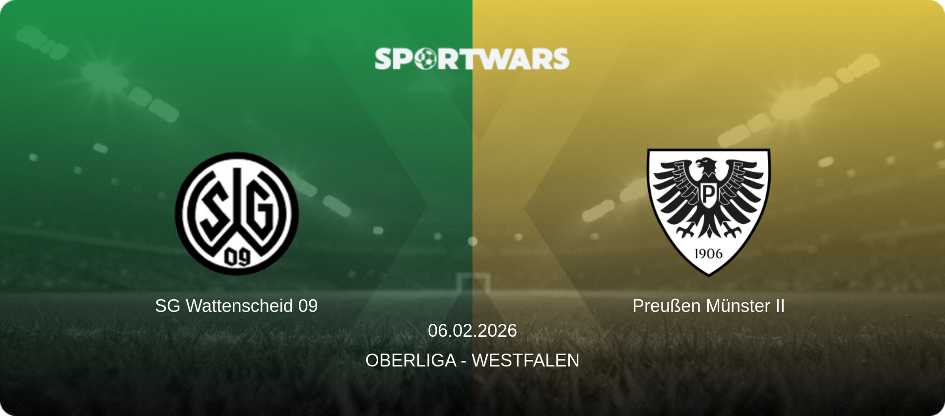 SG Wattenscheid 09 — Preußen Münster II, 08.02.2026 — Oberliga - Westfalen (match preview)