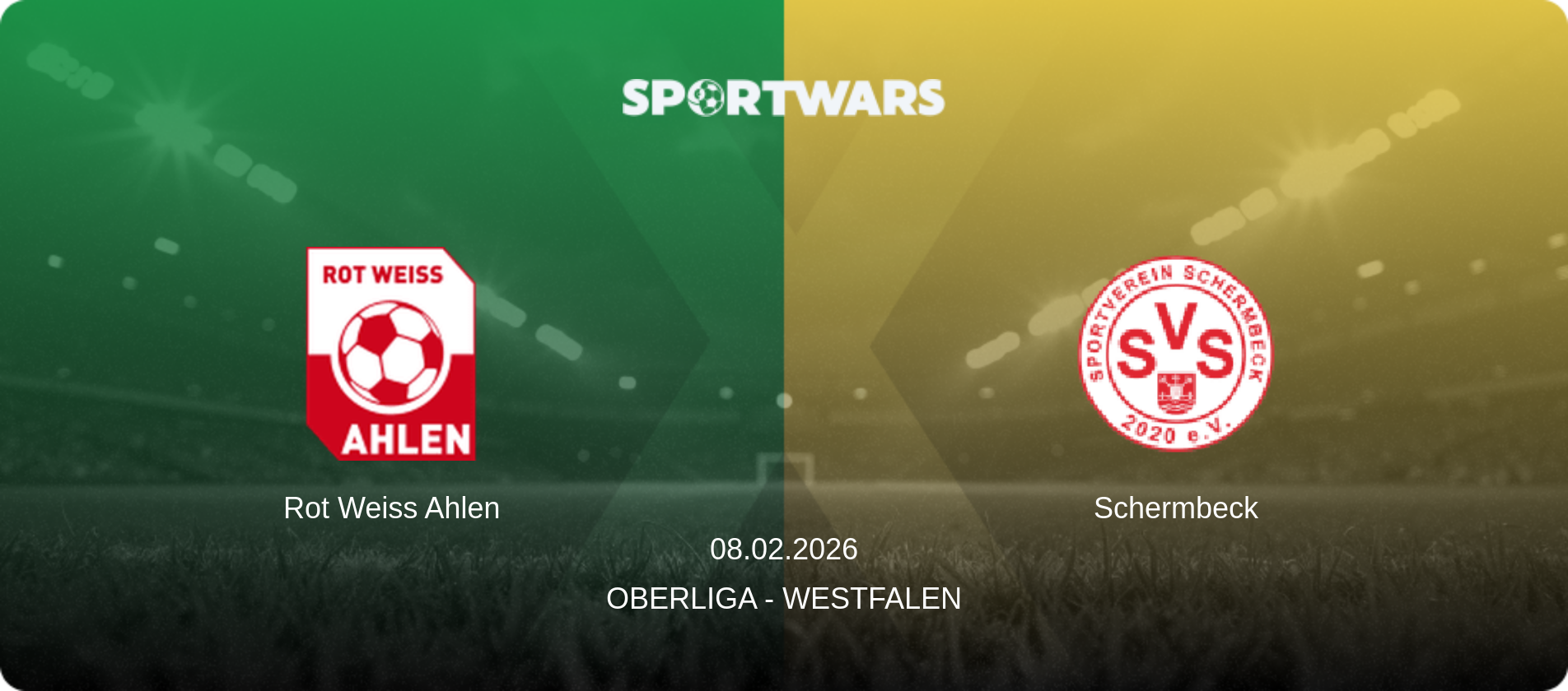 Rot Weiss Ahlen — Schermbeck, 08.02.2026 — Oberliga - Westfalen (match preview)