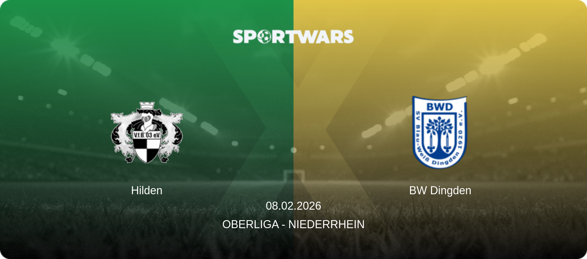 Hilden — BW Dingden, 08.02.2026 — Oberliga - Niederrhein (match preview)