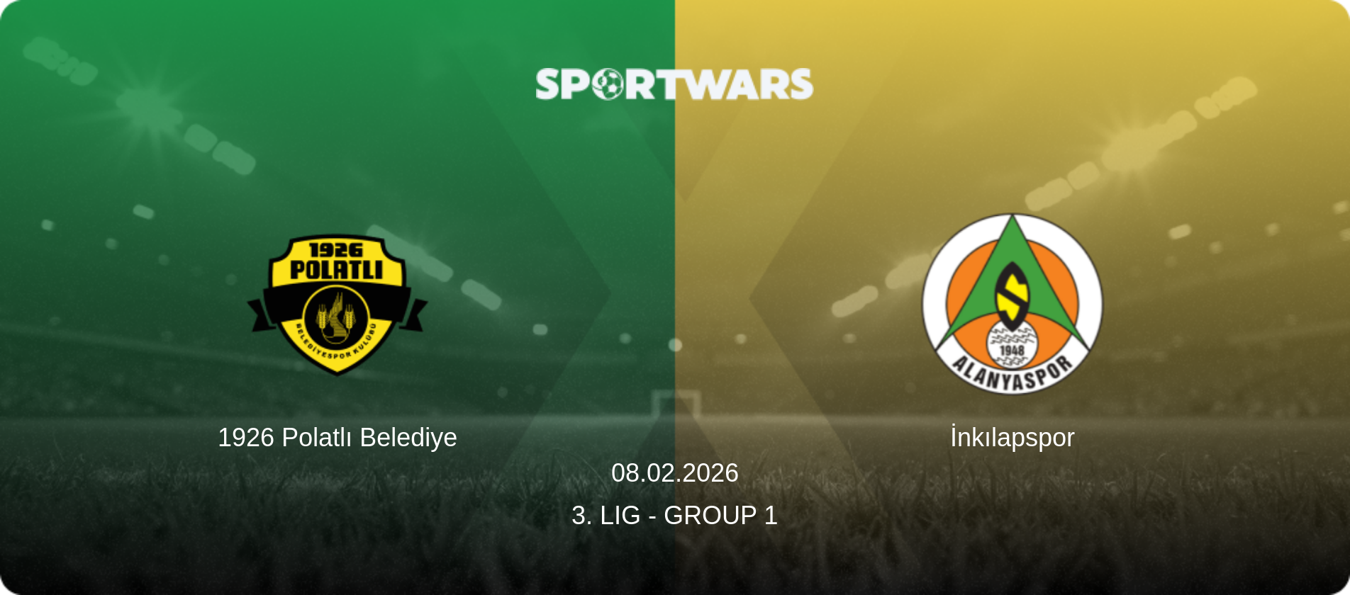 1926 Polatlı Belediye — İnkılapspor, 08.02.2026 — 3. Lig - Group 1 (match preview)