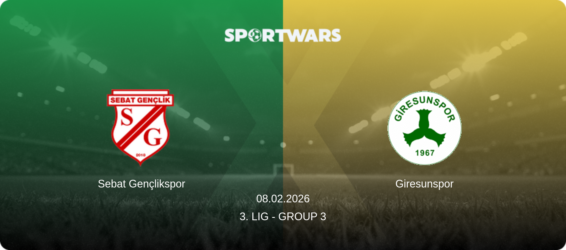 Sebat Gençlikspor — Giresunspor, 08.02.2026 — 3. Lig - Group 3 (match preview)