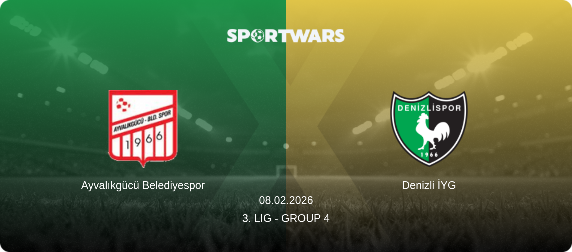 Ayvalıkgücü Belediyespor — Denizli İYG, 08.02.2026 — 3. Lig - Group 4 (match preview)