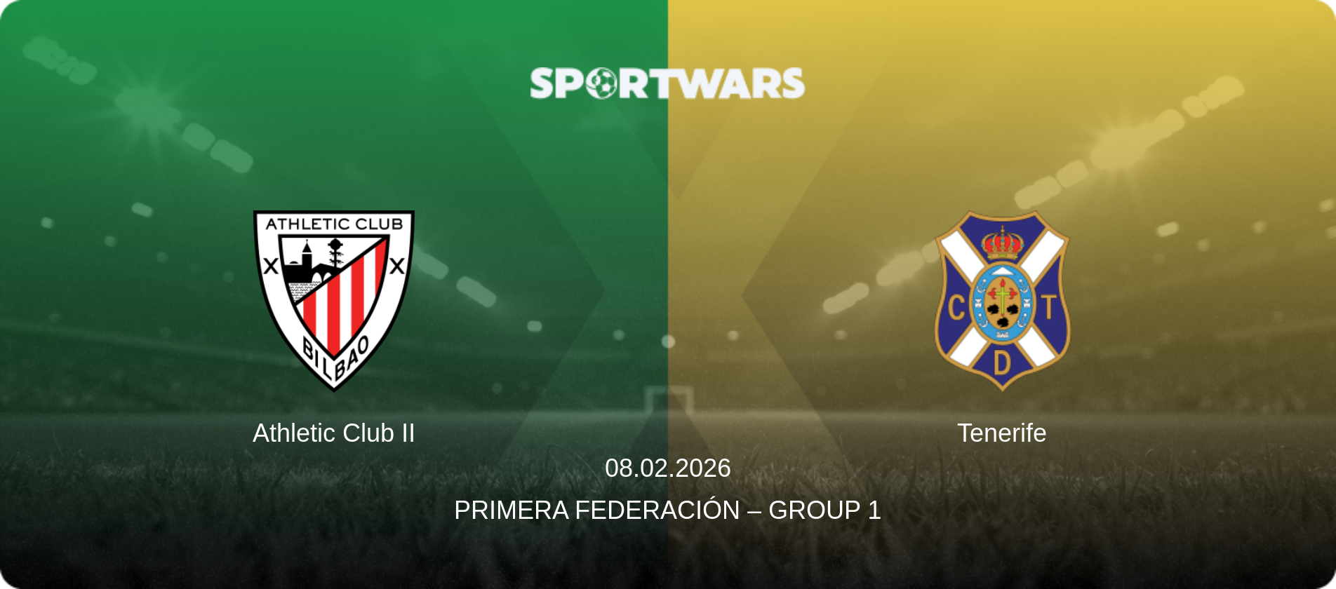 Athletic Club II — Tenerife, 08.02.2026 — Primera Federación – Group 1 (match preview)