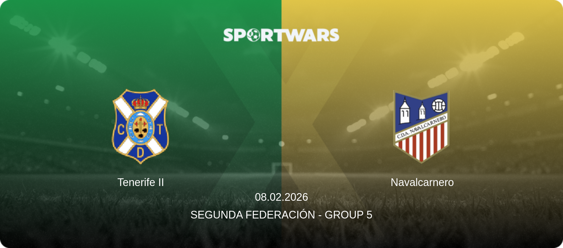 Tenerife II — Navalcarnero, 08.02.2026 — Segunda Federación - Group 5 (match preview)