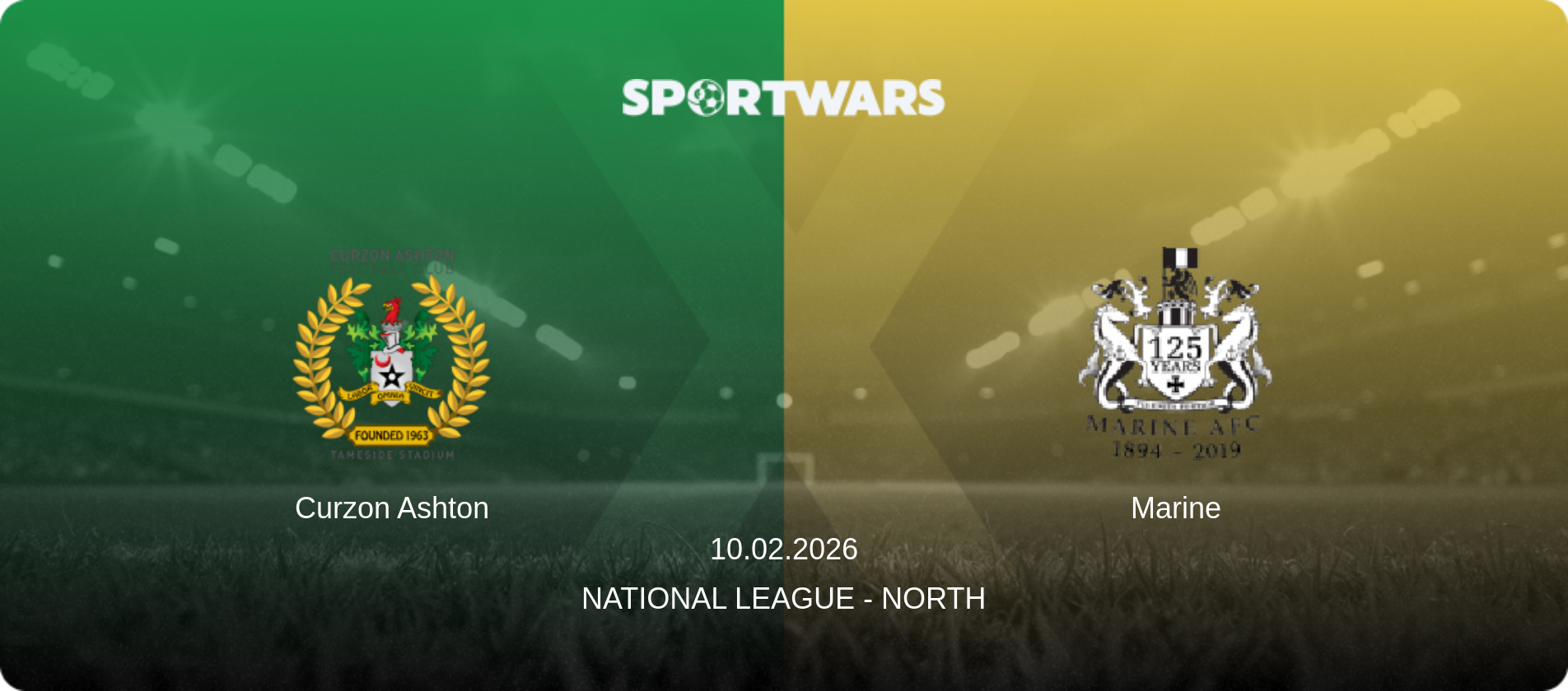 Curzon Ashton — Marine, 10.02.2026 — National League - North (match preview)