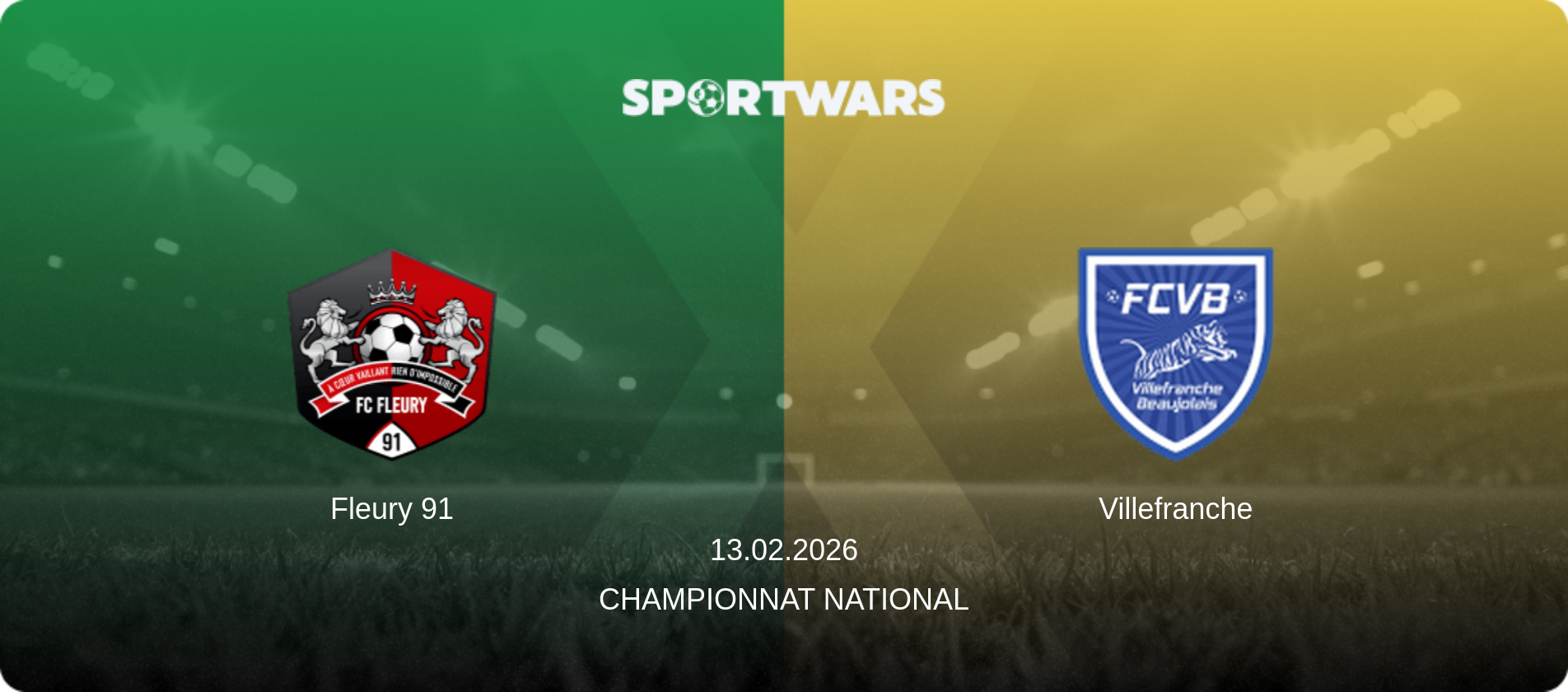Fleury 91 — Villefranche, 13.02.2026 — Championnat National (match preview)