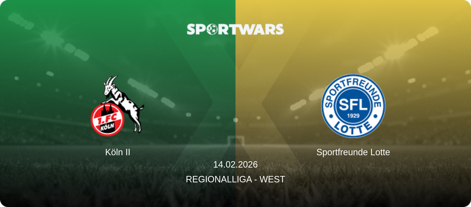 Köln II — Sportfreunde Lotte, 14.02.2026 — Regionalliga - West (match preview)