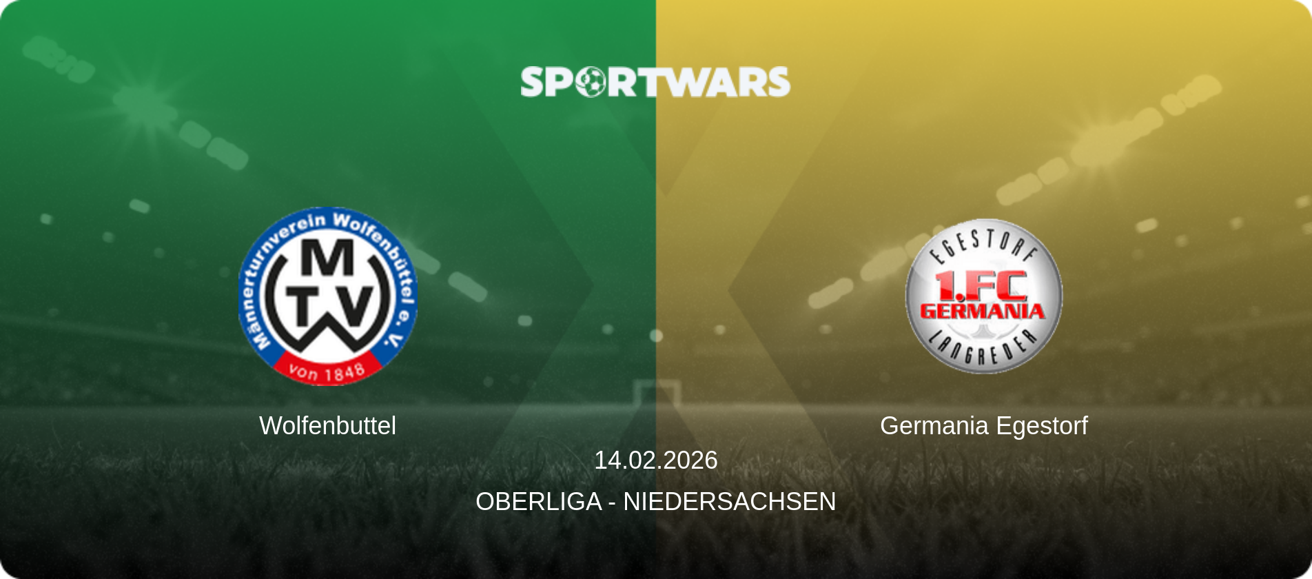Wolfenbuttel — Germania Egestorf, 14.02.2026 — Oberliga - Niedersachsen (match preview)