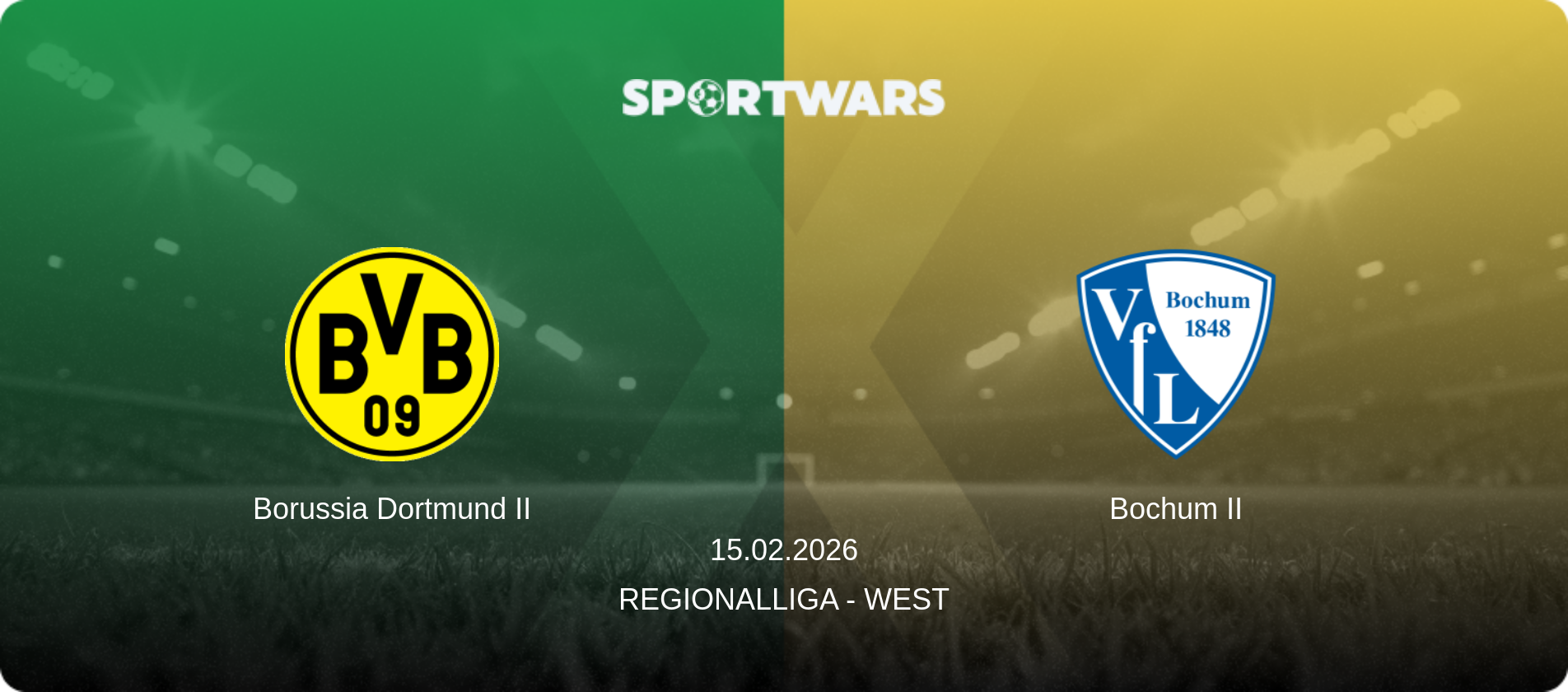 Borussia Dortmund II — Bochum II, 15.02.2026 — Regionalliga - West (match preview)