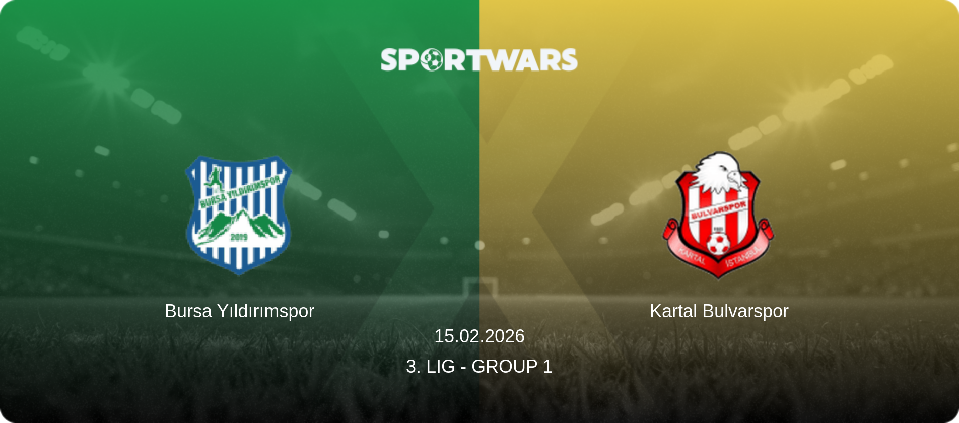 Bursa Yıldırımspor — Kartal Bulvarspor, 15.02.2026 — 3. Lig - Group 1 (match preview)