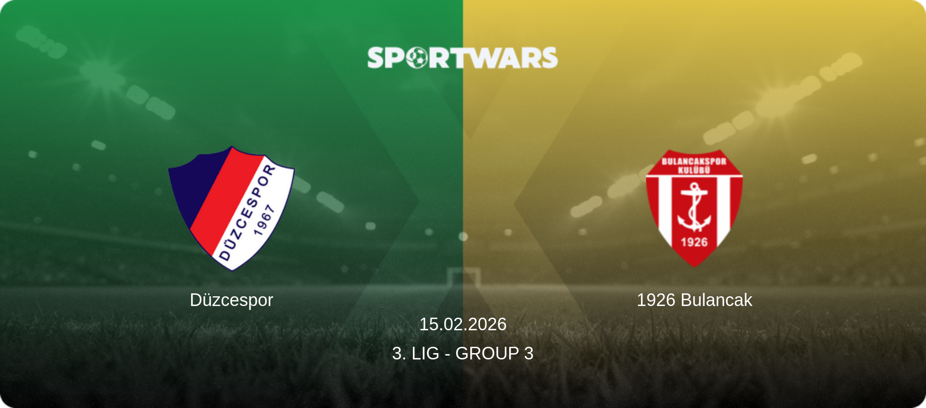 Düzcespor — 1926 Bulancak, 15.02.2026 — 3. Lig - Group 3 (match preview)
