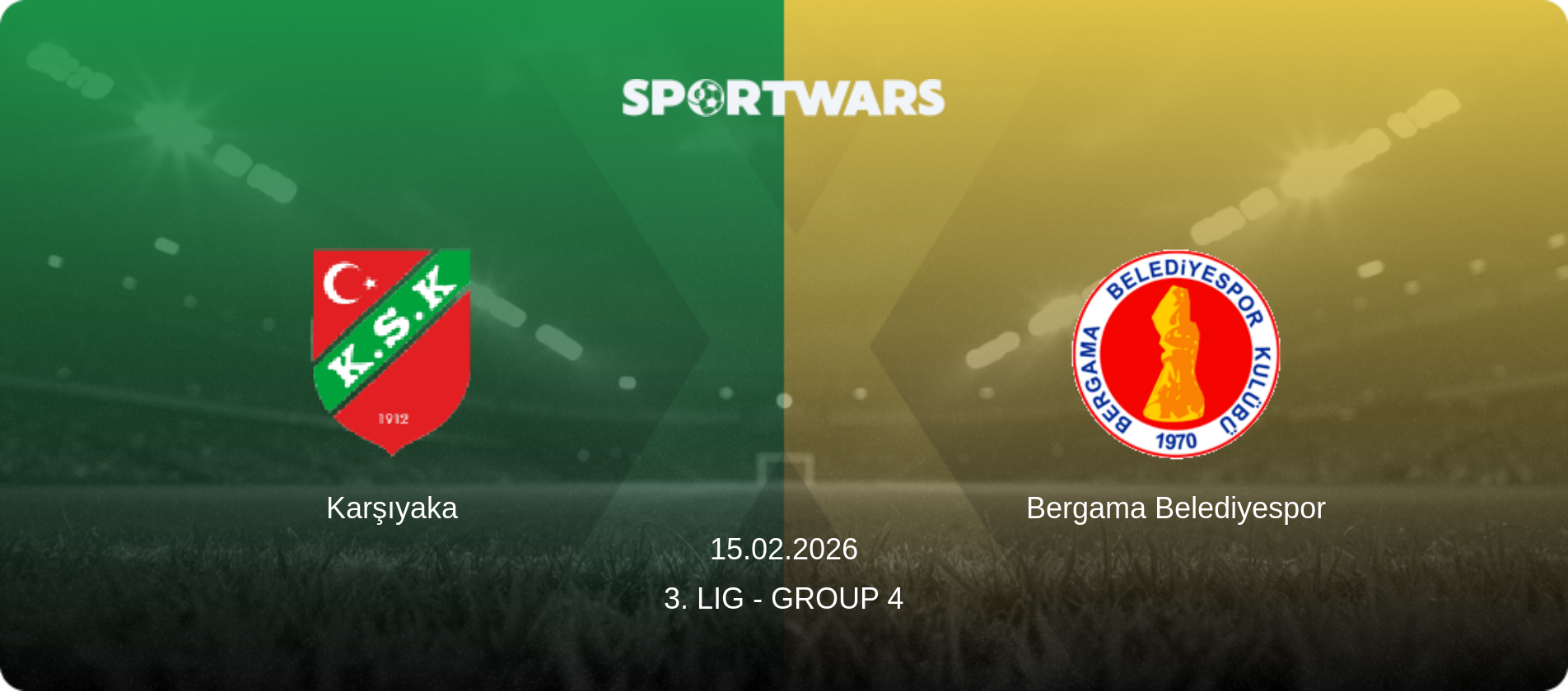 Karşıyaka — Bergama Belediyespor, 15.02.2026 — 3. Lig - Group 4 (match preview)